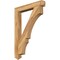 Ekena Millwork Balboa Arts & Crafts Rough Sawn Bracket, Western Red Cedar, 4"W x 30"D x 42"H BKT04X30X42BOA03RWR - alternate 1